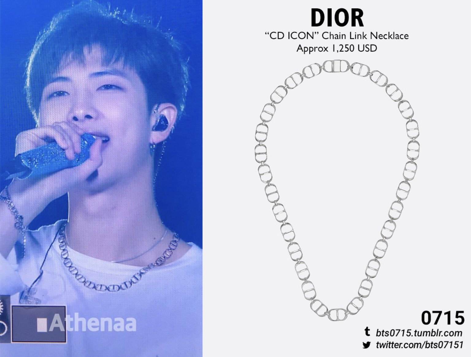 Cd icon chain link necklace deals