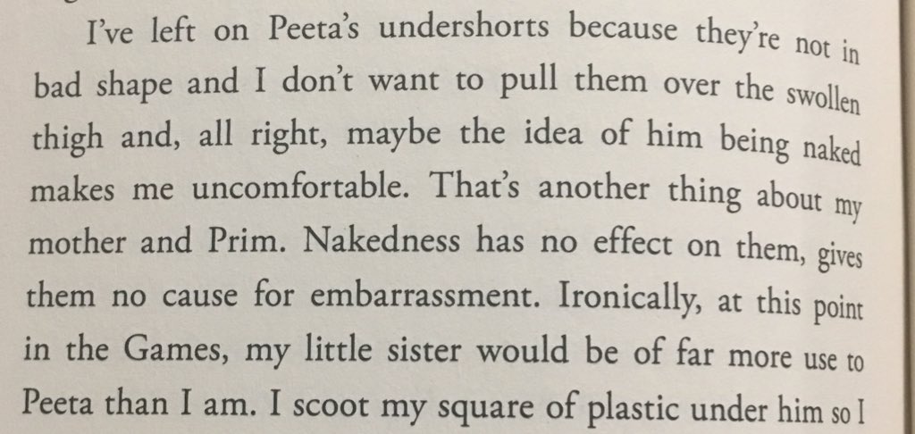 I’m wrong!! Nakedness makes her uncomfortable—in general, it seems from this passage. This isn’t definitive proof on its own since allos can be made uncomfy by nudity and plenty of aces are fine with it, but it certainly adds to the picture we’ve got so far.  #TheAspecGames