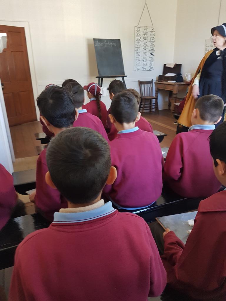 AWPS2A's tweet image. We had a dose of &apos;old school&apos; at the Old Government House today! Role play and first hand experience is always a great way to learn.