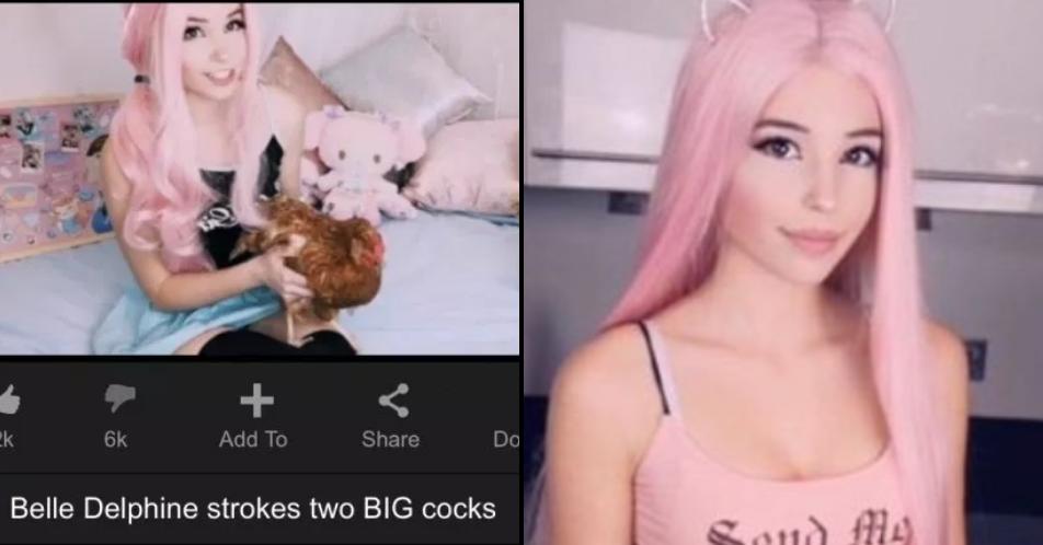 LADbible on X: Instagram model Belle Delphine trolls internet by