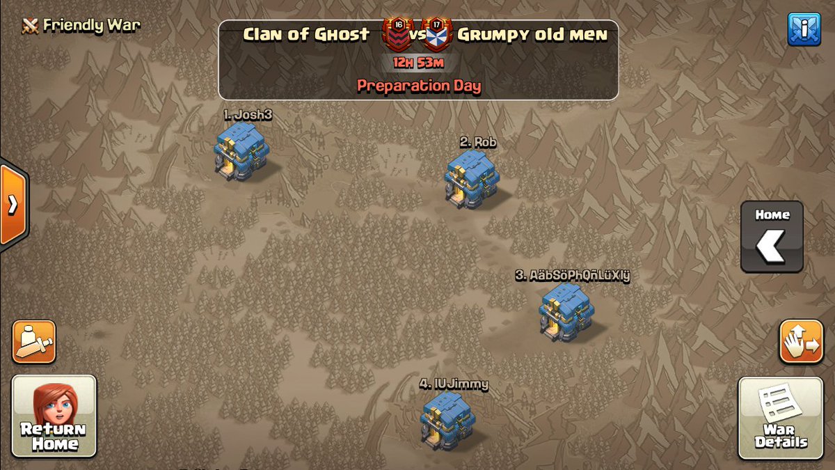 Cwl week-11 .
Last week of regular season . Will this season of cwl end for us after this war ? Let's see what happens .....
Gl <a href="/GrumpyOldMenCoC/">GrumpyOldMen</a> .
Let's have a good and fun war ...🙂🙂