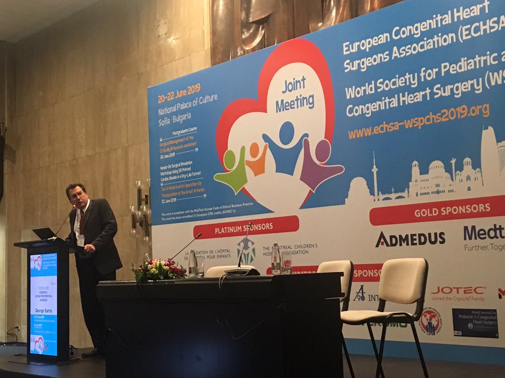 bzheleva's tweet photo. Dr George Sarris, president of @echsa_assoc, on the history of #TetralogyOfFallot. Truly, the history of all CV surgery. Also, great that two incredibly smart women were part of this history, Maude Abbott and Helen Taussig. @WSPCHSTweet https://t.co/Ocgm7hYKAJ