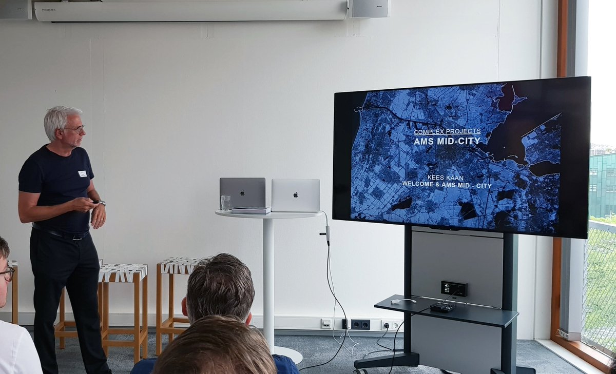 CP_TUDelft's tweet photo. AMSTERDAM 2050 publication launch has taken place at We Make The City festival. Introduction of the book by Kees Kaan was followed by a panel discussion with city representatives and a guided tour of the AMS Mid-City models.
@AMS_institute @wemakethecity @tudelft https://t.co/eFGk8dU6EH