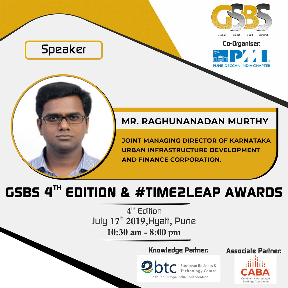SummentorPRO's tweet image. Speaker Update :

Mr. Raghunandan Murthy is an Indian Administrative Service (IAS) Officer of the 2014 batch of Karnataka Cadre. Presently he is the Joint Managing Director of #KUIDFC.

#globalsmartbuildsummit #summentorpro #time2leapawards #reconstruction #smartcity #architecure