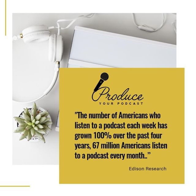 getyourmuseon's tweet image. More people are listening to podcasts than ever before. According to Edison Research...

"The number of Americans who listen to a podcast each week has grown 100% over the past four years, 67 million Americans listen to a podcast every month." - @edison

#podcast #podcas…