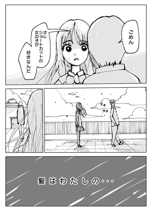 創作漫画
『ショートカットが好きな男子に告白した女子高生の話』

#創作漫画 