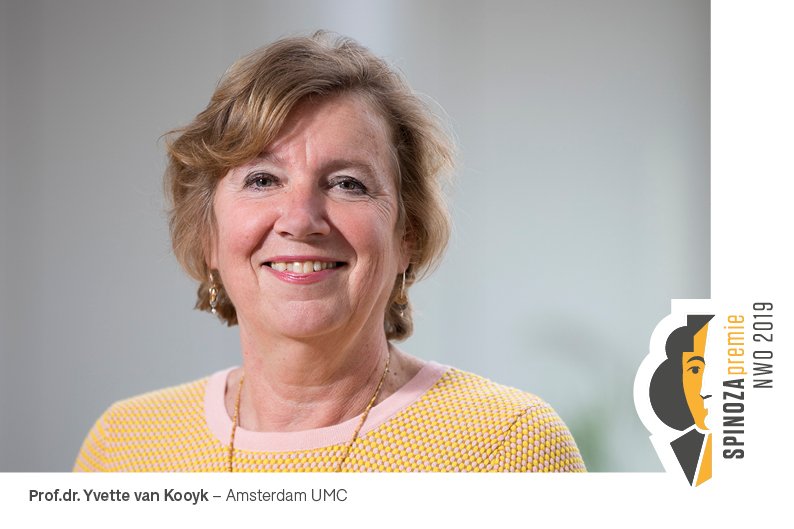 NWONieuws's tweet photo. “Ik zou de immunologie graag meer op de kaart zetten.”

#Spinozalaureaat 2019: Prof. dr. Yvette van Kooyk, hoogleraar Moleculaire Celbiologie en Immunologie bij Amsterdam UMC.
@amsterdamumc @VUamsterdam #Bsap19 https://t.co/oRotfusO5i