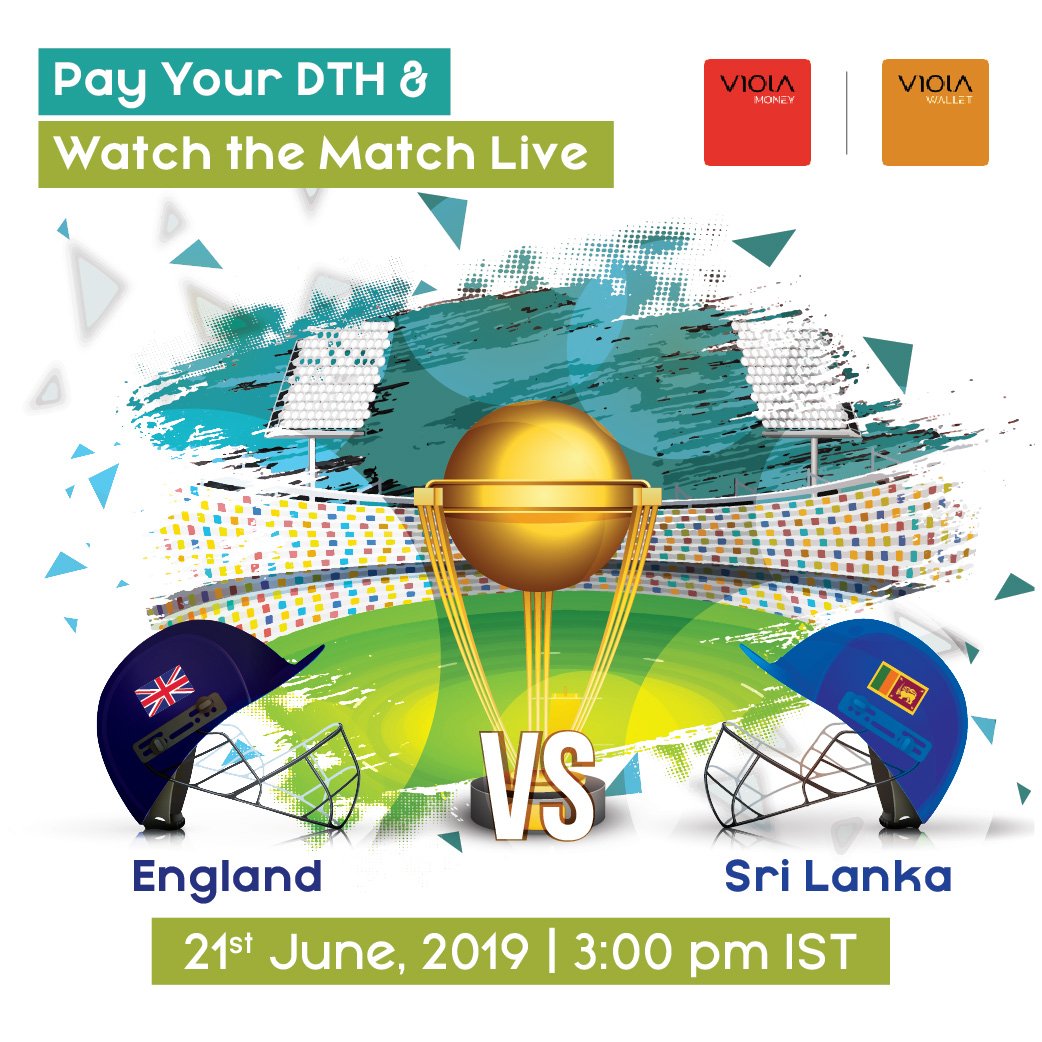 ViolaWallet's tweet photo. Can #SriLanka @cricketsrilanka  lions beat hot favorites #England @ECB_cricket  and stay afloat in #ICCCricketWorldCup2019  #CWC2019 ? Pay for your #DTH on #Viola #Wallet. #For all your #money needs. https://t.co/iYVMGpU9HV