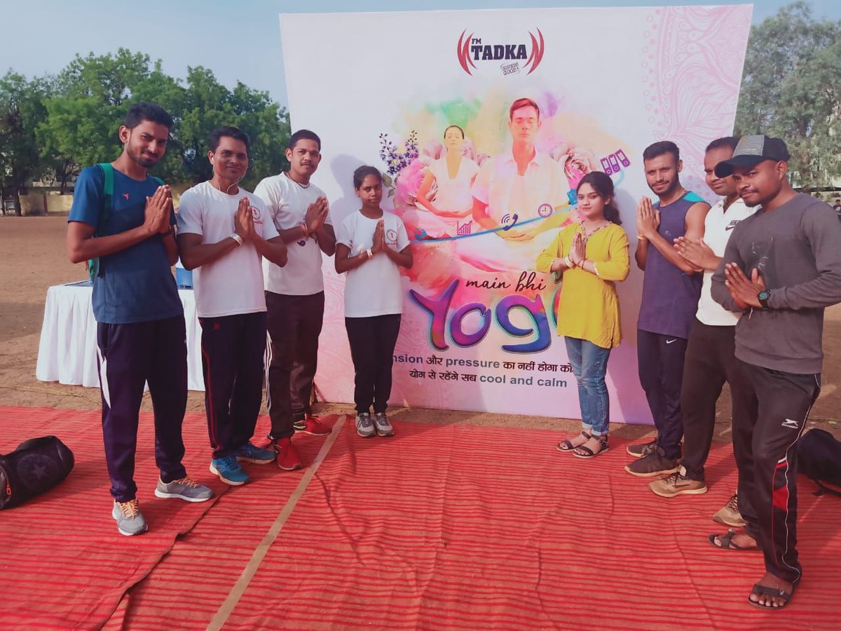 fm_tadka's tweet photo. #FMTadka #MainBhiYogi
People of #Raipur Celebrating #InternationalDayofYoga with #FMTadka.

#YogaDay2019 #InternationalYogaDay @PriyoNily @RJNARENDRA https://t.co/38dJOmQbpV