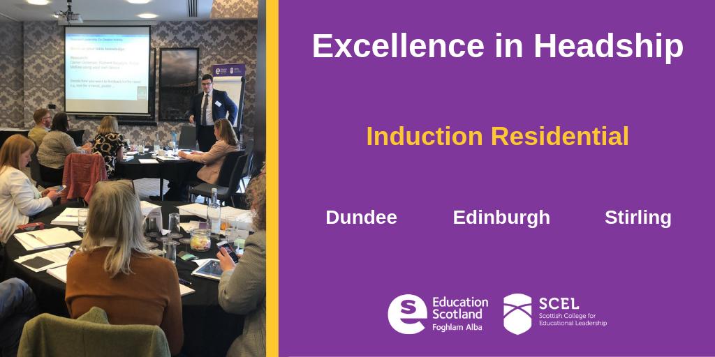 EdScotPLL's tweet photo. Open to headteachers who have been in post for 2 years or more, the @TeamSCEL Excellence in Headship Programme begins with a 2-day residential induction session. Find out how to apply here: https://t.co/VmpfD5nb6q #SCELEiH https://t.co/jRjhtlTbG0