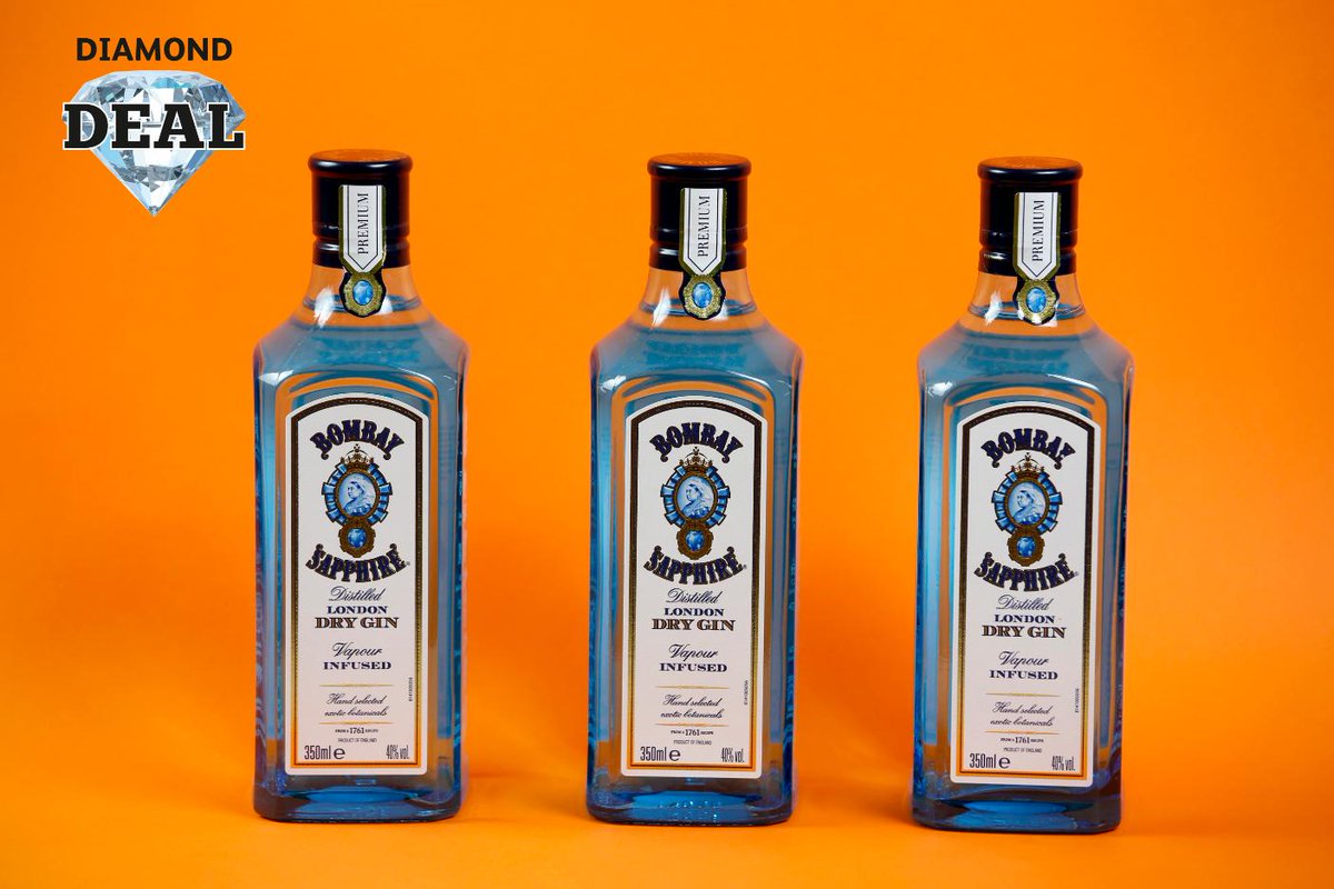 myLondis's tweet photo. What drink would you make with our #DiamondDeal💎?

Pick up a Bombay Sapphire 35cl bottle for only £9.99 to make your #Friyay night 💙 https://t.co/nmDzd0j4fv