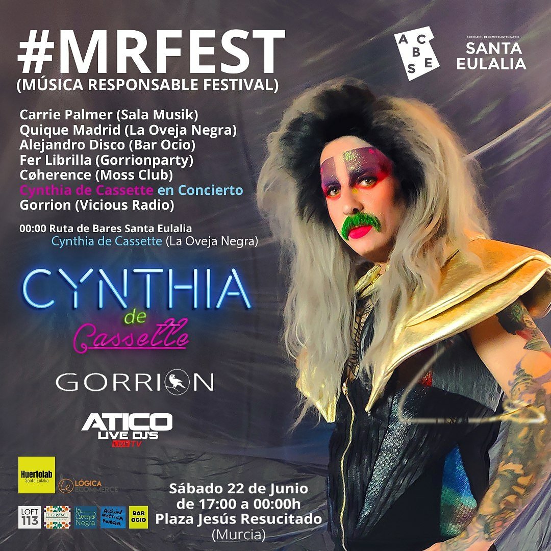 CynthiaCassette's tweet photo. #MRFEST Sábado 22 de junio https://t.co/CeARLbTYzj