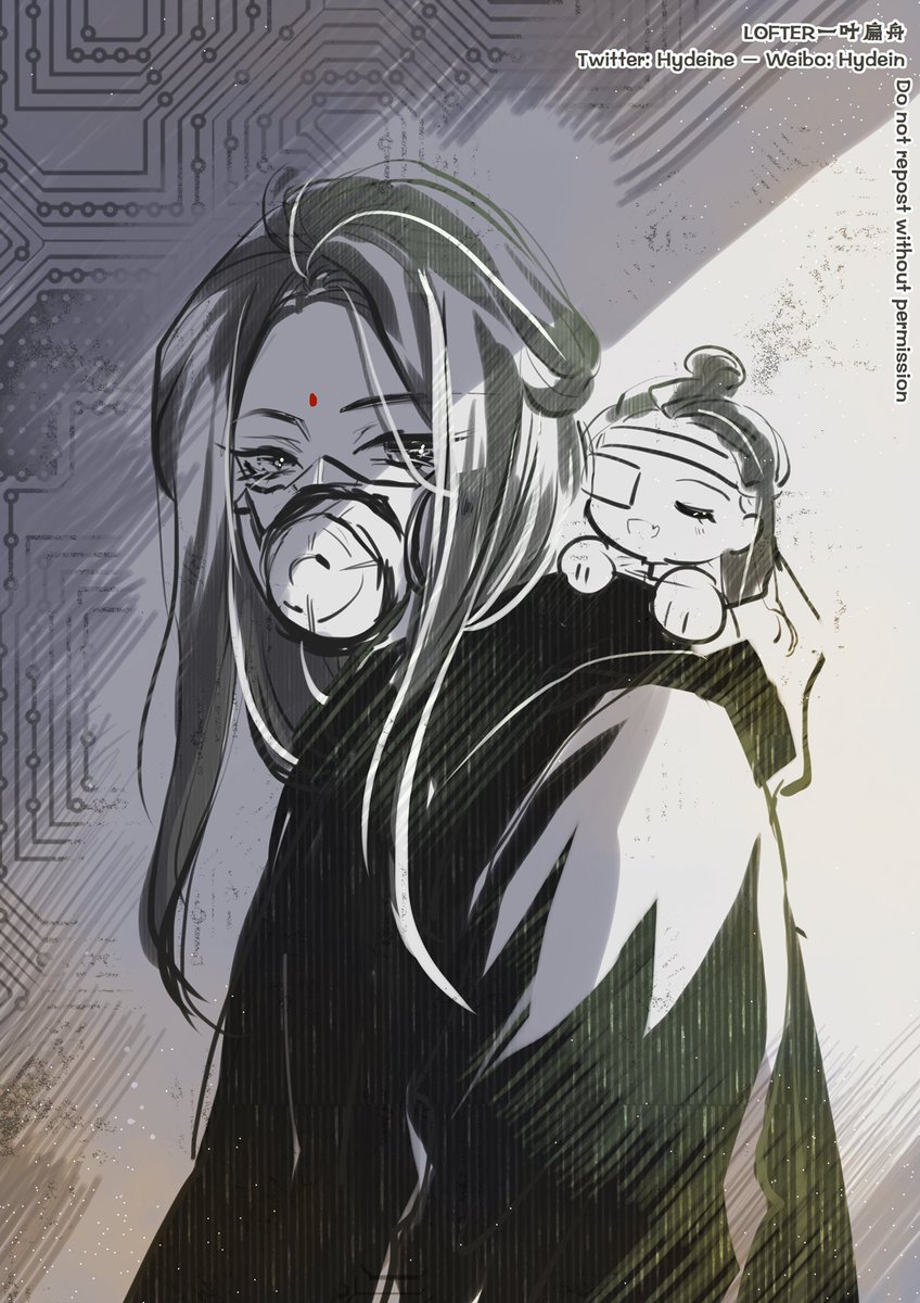 Cyberpunk AU doodle 
#GrandmasterofDemonicCultivation #MoDaoZuShi
#LanXiChen #JinGuangYao 
#XiYao 
#蓝曦臣 #金光瑶 #魔道祖师 #曦瑶