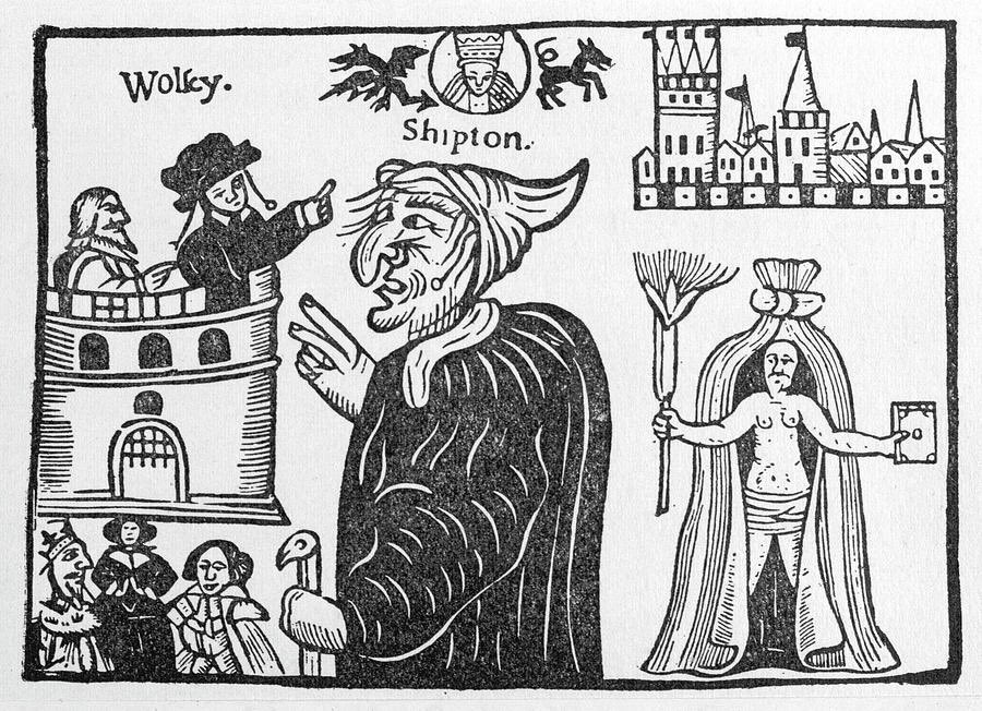 SenseMacabrePod's tweet image. Another image of Mother Shipton and The I’ll fated Cardinal Worlsey.