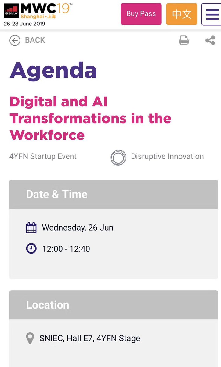 HelloRobin8's tweet photo. Robin8 is super excited to participate on a panel discussion on AI + Automation + Future of Work moderated by Alvin Foo at MWC on June 26 at 12pm. Come join us if you are around at Mobile World Congress (MWC) Shanghai next week!!  #bloqbox #robin8 #robin8search https://t.co/GoGgwuv1DY