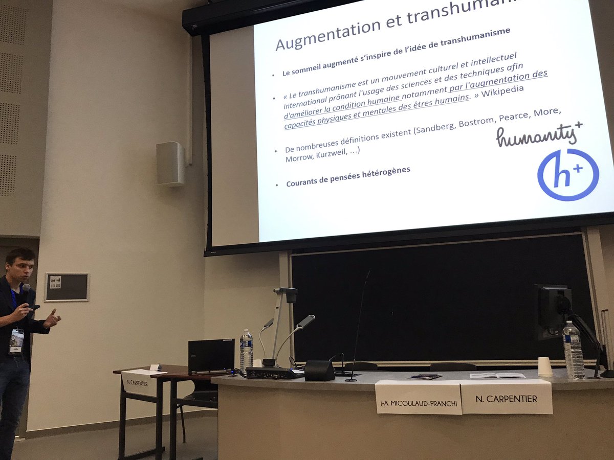 ja_micoulaud's tweet photo. Session sommeil augmenté avec nicolas Carpentier / journées #snclf
Discussion sur l avenir du sommeil ! @sfrms https://t.co/6MdHVwU4SO