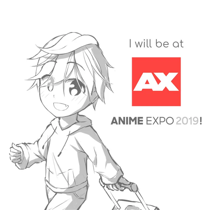 Heya I'm going to @AnimeExpo this year for my very first con everr! I'm so so so excited

Plz let me know if you'll be going there too!

(Just going for fun, not as an official artist) 