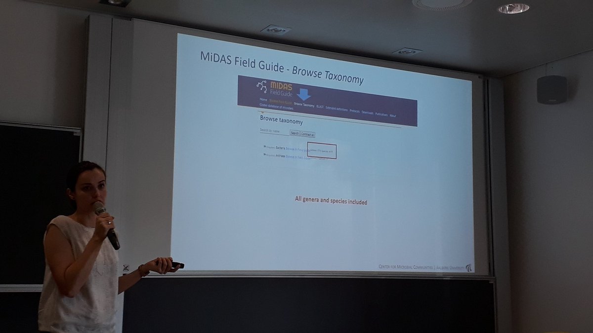 midasguide's tweet photo. .@MartaNierychlo presenting new features of the #midasguide homepage. Day 2 of our global #midasguide workshop. Important news: browse taxonomy with great search function and also coming: BLAST function! We really look forward to it going live after summer vacation https://t.co/nZv3I81PHI