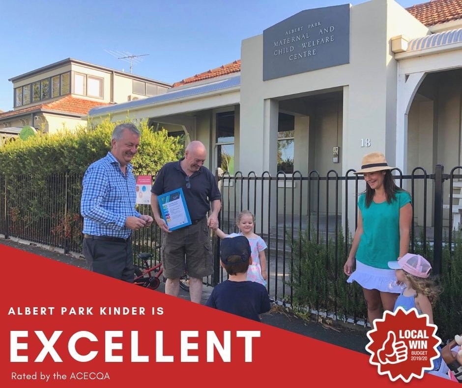 Martin Foley On Twitter Our Very Own Albert Park Kinder Has Been
