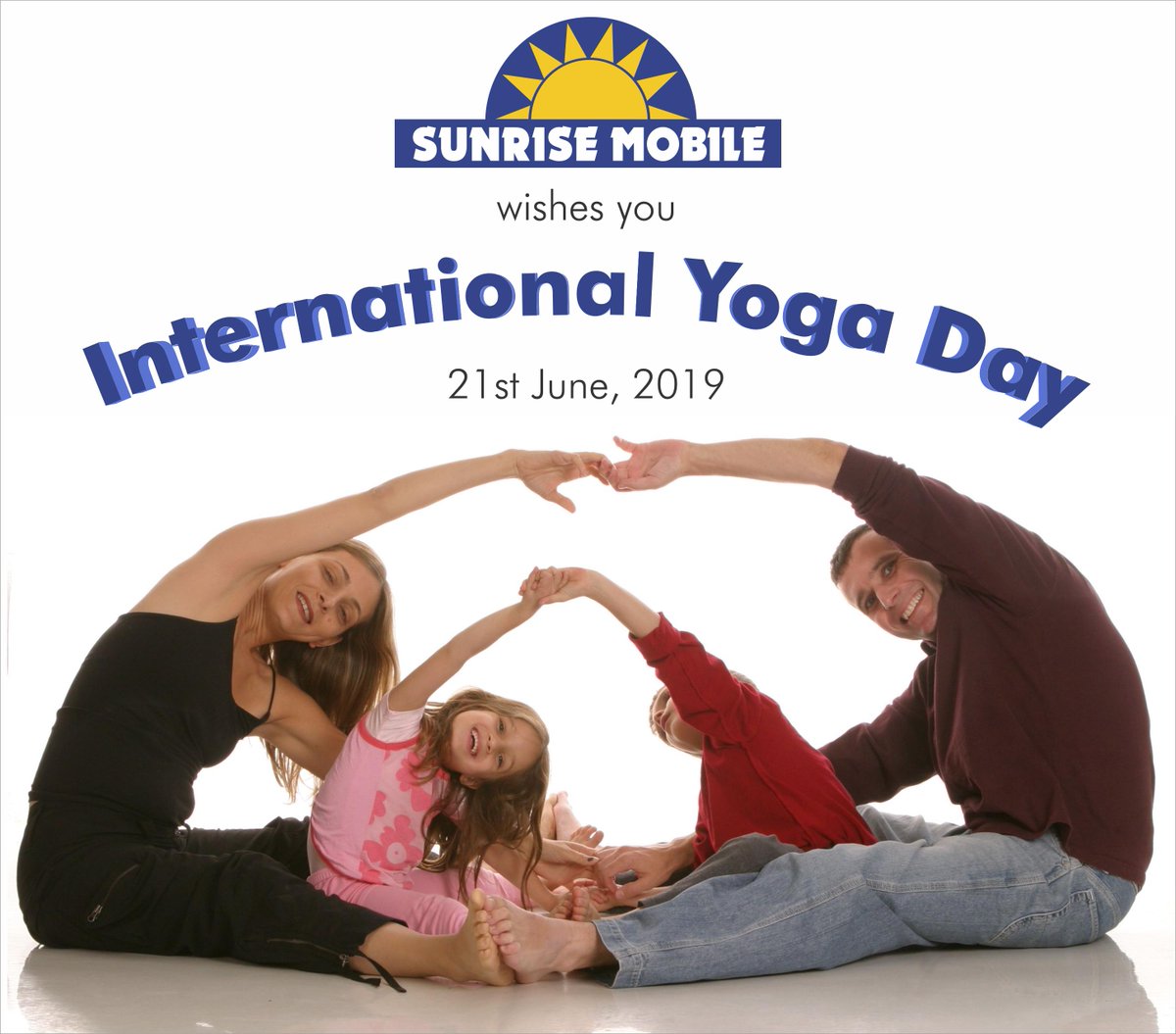 This #Internationalyogaday plan a peaceful family treats to have a yoga session together. Call your family and friends now from your Sunrise Mobile – the fastest mobile network! #YogaDay2019 #InternationalDayofYoga #sunrisemobileuk