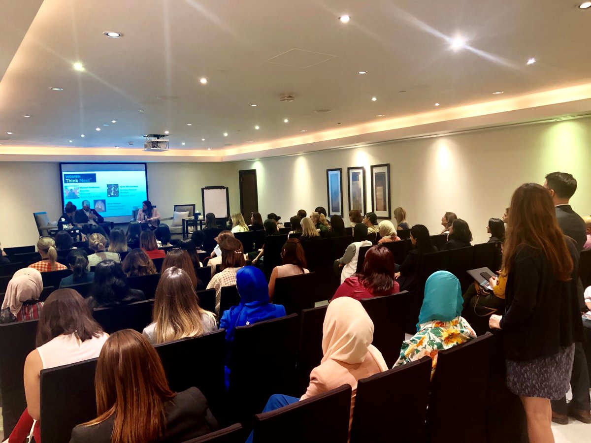 Microsoftea's tweet photo. #Microsoft held the second edition of the ‘Women Think Next’ networking event in Dubai, where professional women gathered to discuss the impact of technology, inclusion, and a growth mindset. @MicrosoftWomen #WomenThinkNext #TechRoots #CodessEvent https://t.co/yMAjbAiS5g