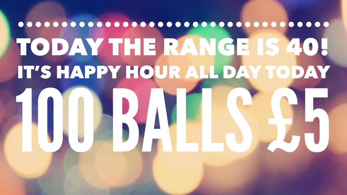 GolfClydeway's tweet image. 40th Anniversary today of the driving range @GolfClydeway, it’s happy hour all day today.
We would also love to hear your stories when you used the range in the early days! #timetopractice #pringlejumpersanyone