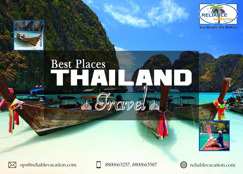 ReliableVacati1's tweet photo. Want travel to a beach destination, so go for a short break with us for Thailand!!!
Plan your summer trip and choose your package among the best Luxury Vacations.....

https://t.co/HJEAZFWNH7
#Thailandtourpackage #TravelServices #Tourandtravelagents #Reliablevacation https://t.co/CCtbLsWRnZ