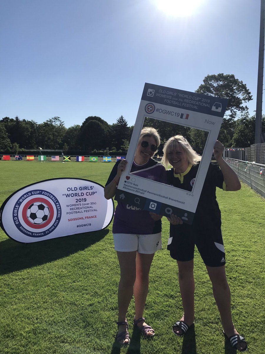 After a year’s planning and a <a href="/WomeninFootball/">Women in Football</a> #WhatIf pledge promising to get more opportunities for “older” women to play football, today is the day of the Old Girls’ “World Cup” Women’s Recreational (over 30s) Football Festival, in Soissons, on #FIFAWWC Rest Day. #OGWC19 ❤️⚽️