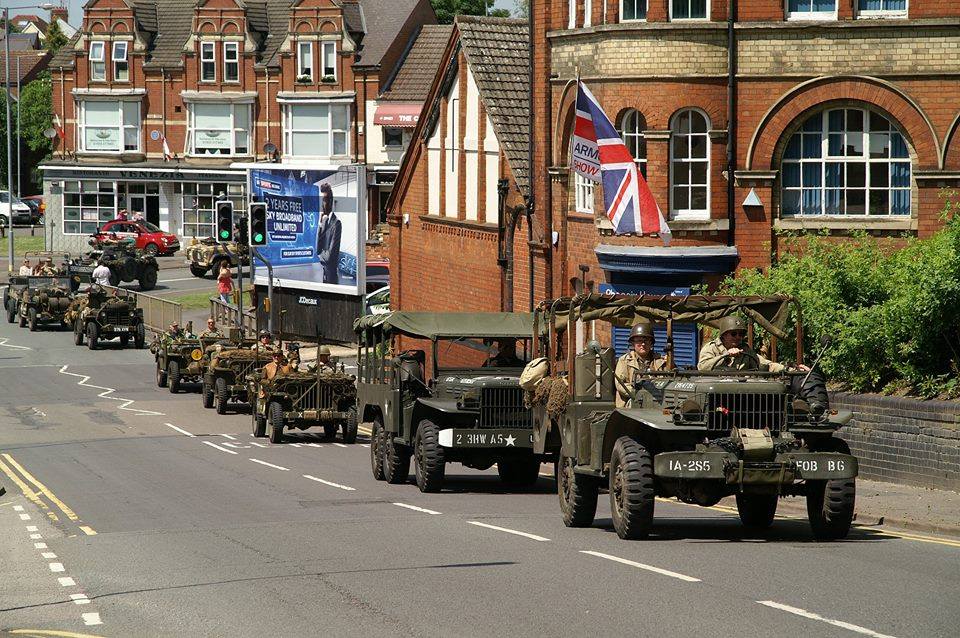 Rushden Armed Forces Day this Saturday. 
Honour walk at 09.00am, main event at the station opens at midday, parade at 1.00pm, flypast by BBMF at 2.35pm, over 12 WW2 vehicles in the parade led by the ATC 858 cadet band.