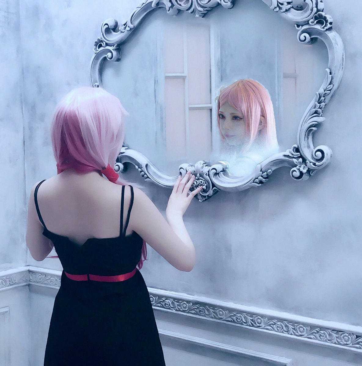 のぴ コスプレ ギルティクラウン あなたの心は 偽物 わたしの心は 桜満真名 のぴ 楪いのり ましろ Sirousa1211 Photo Nacha0918 様