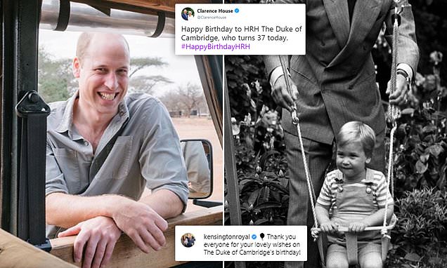 Kensington Palace thanks fans for wishing Prince William happy birthday  