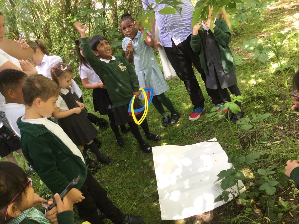 StandensBarnPS's tweet image. Giraffes are shaking the trees... what creatures will we find? @RSPB_Learning #RSPBwildchallenge