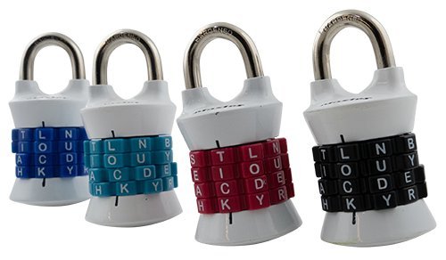 Lettersloten omdat een woord nu eenmaal makkelijker te onthouden is dan een cijfercombinatie. Een bijzonderslot!  #Masterlock hangslotje.nl/letter-rond-ha…