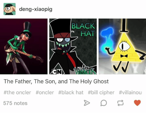 CreepyG4L's tweet photo. And like always, the son looks better than the father
#villanos #villainous #blackhatorganization #blackhat #eviltrinity #billcipher #idontknowthenameofthegreenone https://t.co/cW9gi2RuWJ