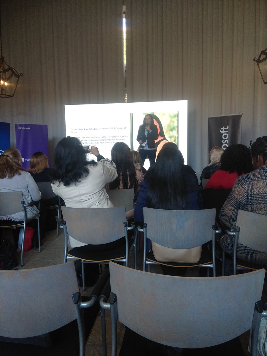 Been here at <a href="/elevatewomenza/">Elevate</a> event for 5min and already have a nugget to remember: "As a women, we should get over our fear and know our worth. We need to use our EXPERIENCES to elevate other women"