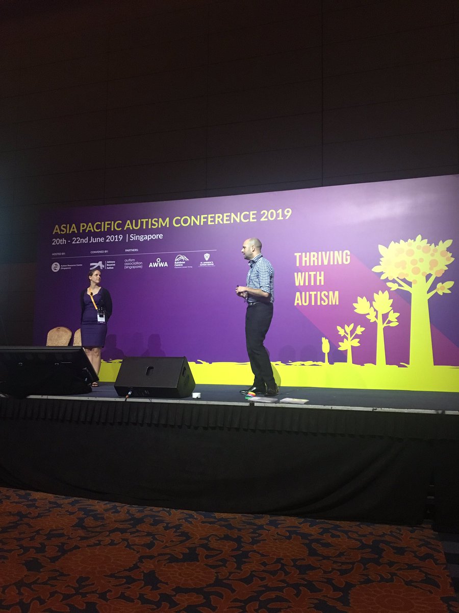 AspectAus's tweet photo. #APAC19 loving the workshop with @TomTutton and @CarolineMillsOT supporting sensory and behaviour needs for people on the spectrum. It’s not difficult! There is so much we can all do to make our environments more inclusive. #autism #thrivingwithautism https://t.co/dYMr4wIJBS