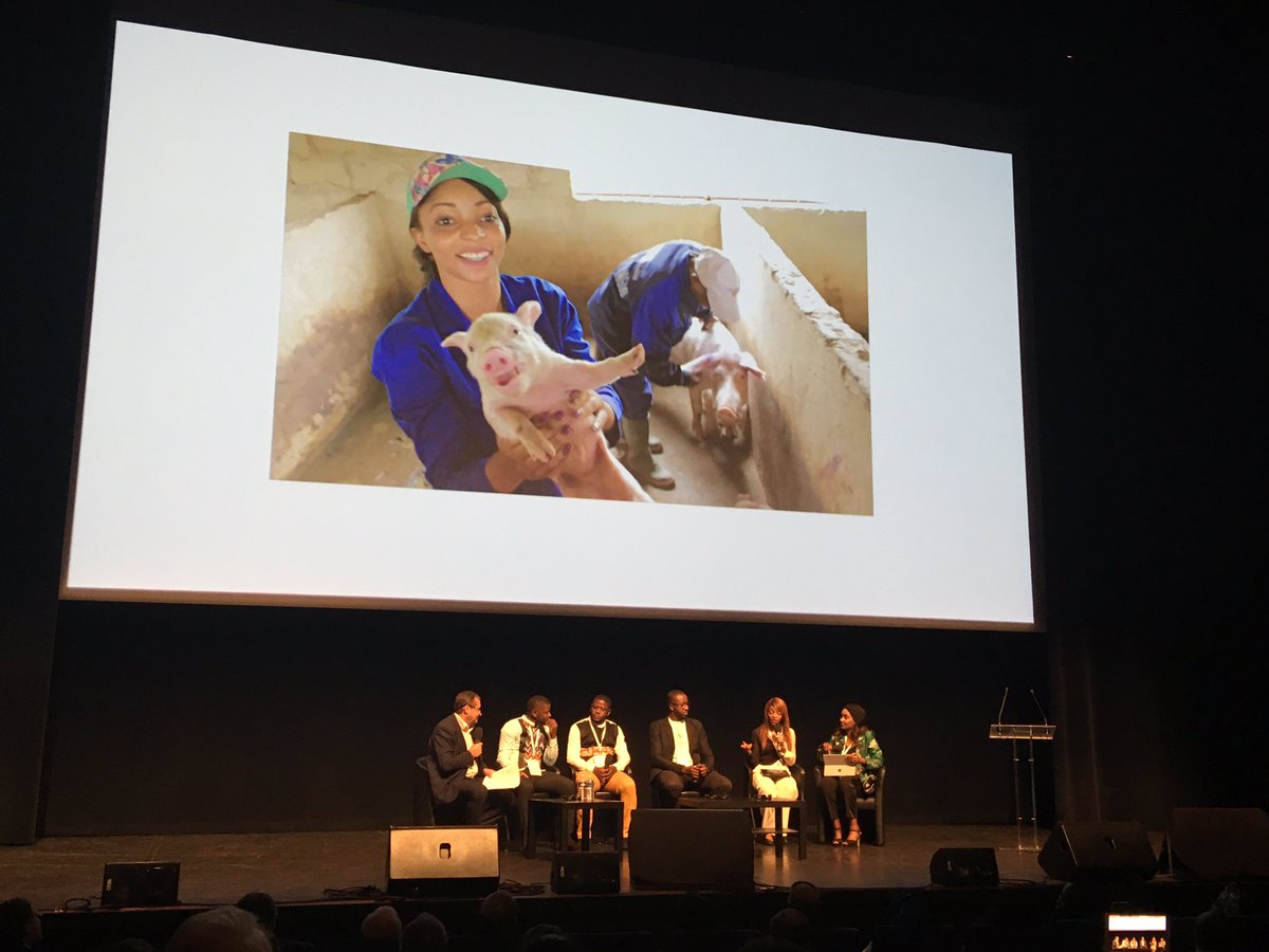 DiafrikInvest's tweet photo. Au #FDDA2019 se trouvent des #entrepreneurs multi-talents incroyables! Dont @clenne1, entre #Mode et #élevage de porc, Clenne Mouangou est sur tous les fronts! Impressionnant 🤩

#diaspora https://t.co/Zp6NFexojZ