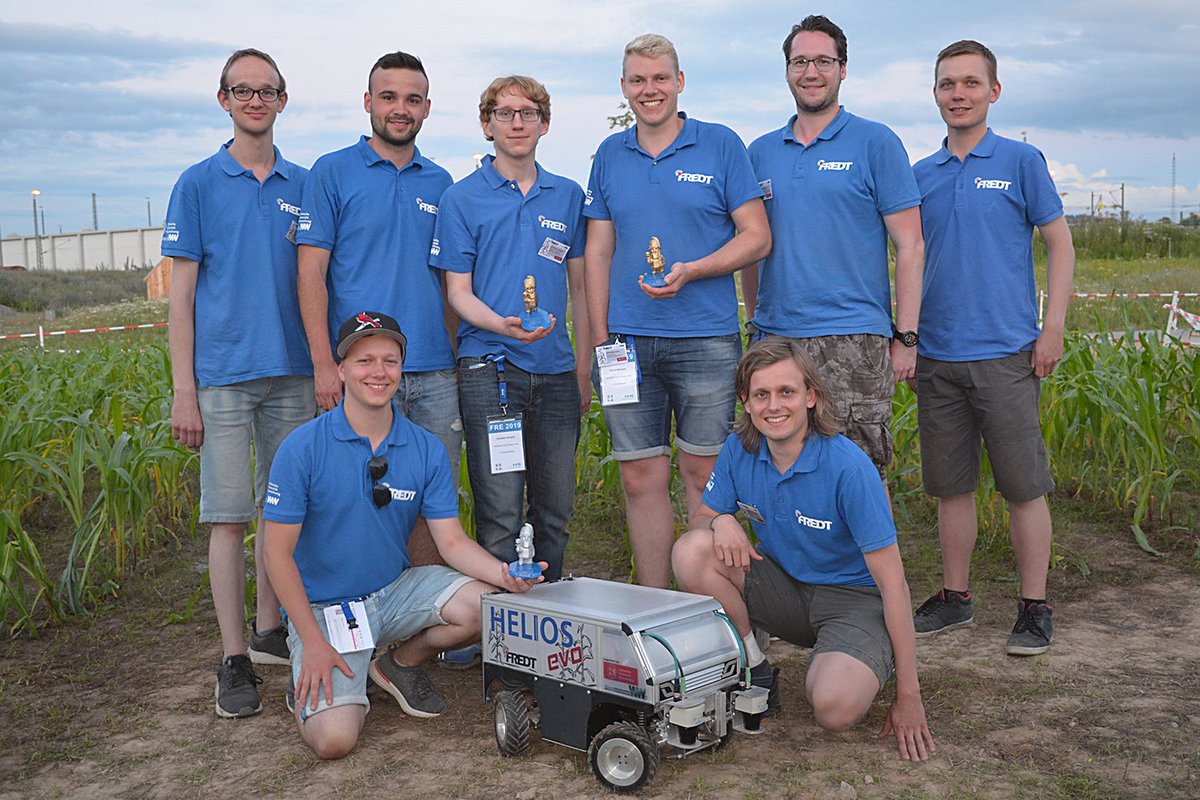 tuBraunschweig's tweet image. And the winner is: @FREDT_BS! 🎉 Herzlichen Glückwunsch an das Field Robot Event Design Team der #tubraunschweig! 👏 Nach weiteren Tasks beim Field Robot Event auf der #BUGA2019 erreichte FREDT in der Gesamtwertung den 1. Platz! #FieldRobot