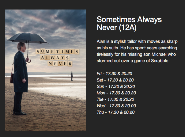 IronMenCrosby's tweet photo. ๐ฝย #AlwaysSometimesNever by @frankcottrell_b @thefarm_carl - starring Bill Nighy and filmed in and around #Crosby #Liverpool. Where better to watch it than our wonderful @PlazaCinema? @Sometimesmovie
๐ฌ Screenings here: https://t.co/BGt3m6SUJQ