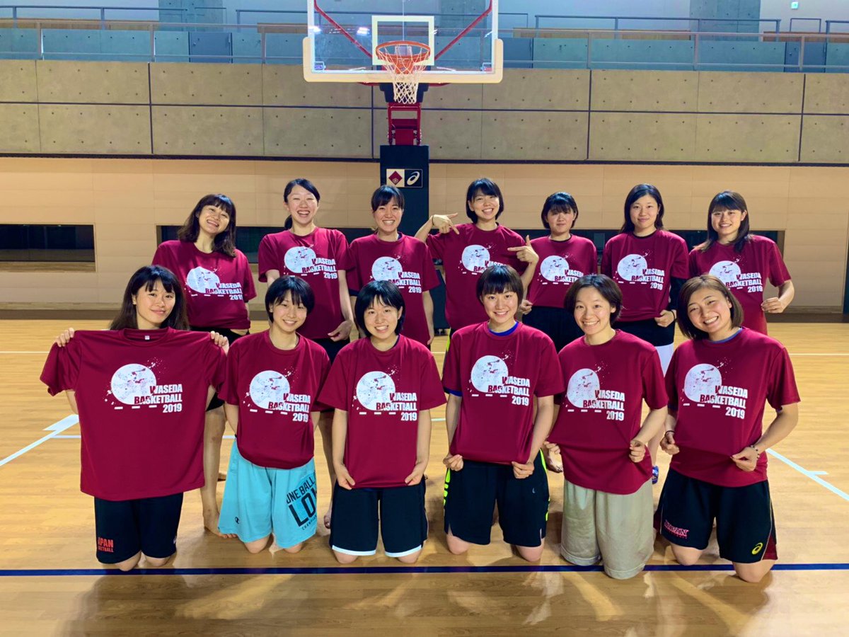早稲田　大学　バスケ　Tシャツ