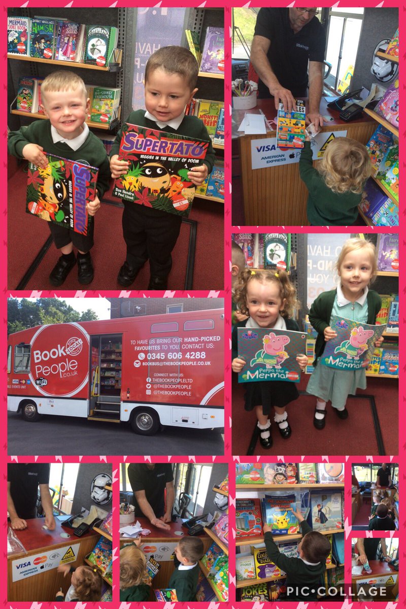 Nursery enjoyed visiting the Book Bus 📚🚌 we looked at all the books and chose our favourite one! #BookBus #Nursery #SJSBReading @missclowe5l @StJosephStBede