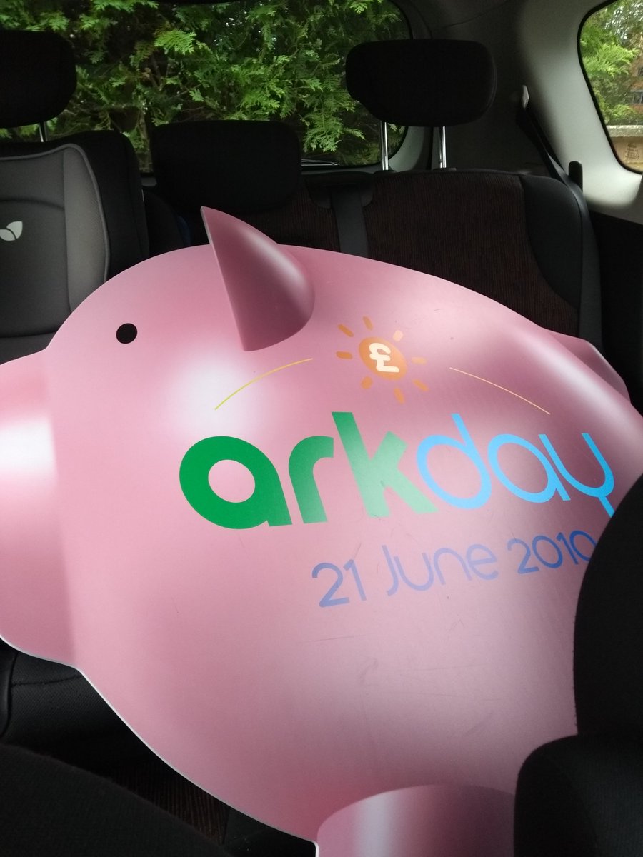 Oh, I seem to have a large pig in the back of my car! 🤔 #ArkDay