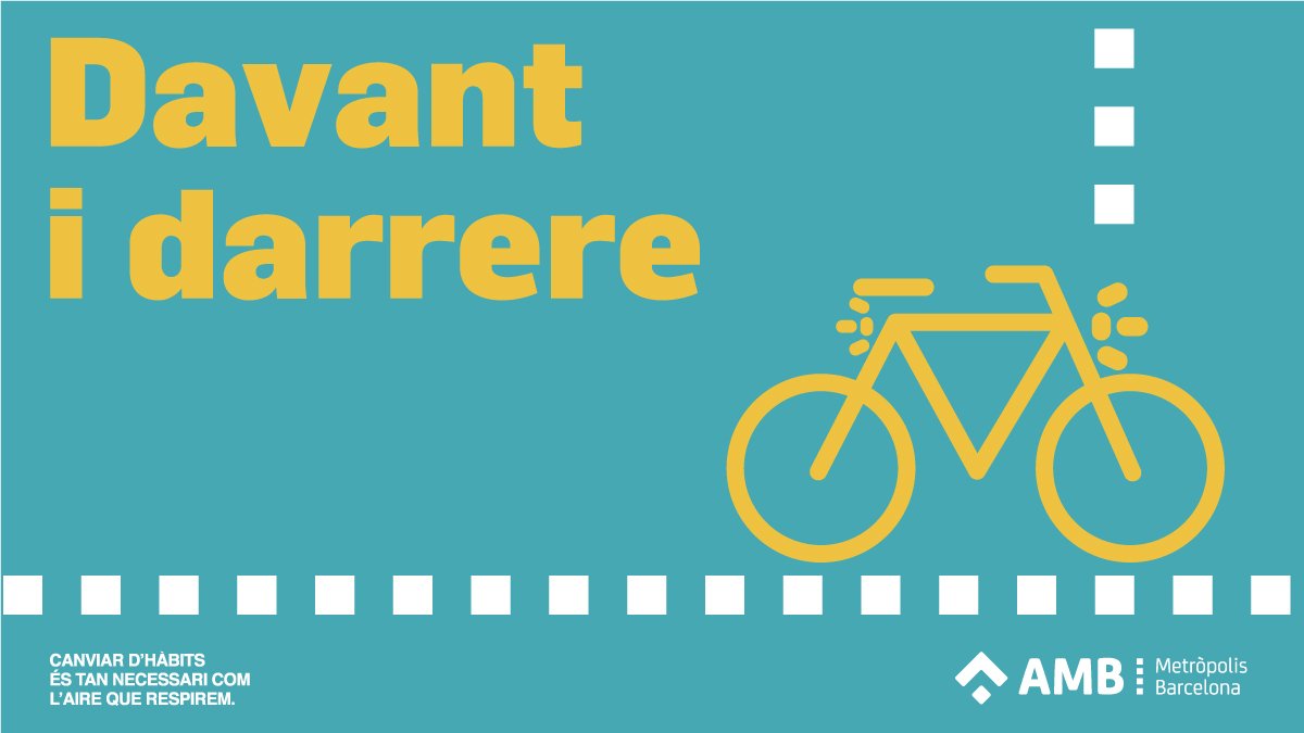 Mobilitat_AMB's tweet photo. #Cadadiasommés els que triem la #bici 🚲 per moure'ns per la #metropolisbarcelona.
✅ Recorda que en condicions nocturnes o de baixa visibilitat has de circular amb els llums encesos: llum vermell darrere i llum blanc davant.
👉https://t.co/eVNLvSHOkz #canvidhabitsAMB #bicivisme https://t.co/pED5OfPxrH
