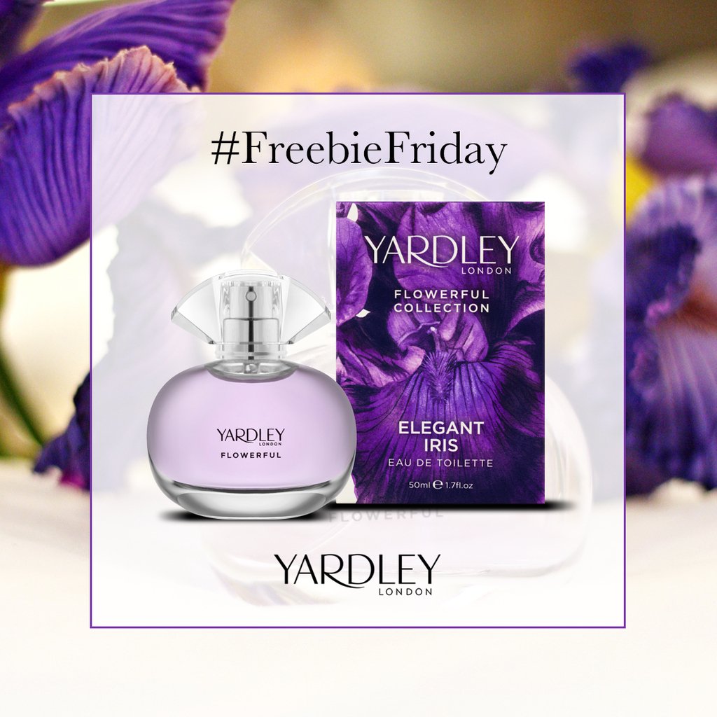 YardleyLondonUK's tweet photo. Todaymarks the first day of Summer so we’re giving away Elegant Iris from the Flowerful Collection for #FreebieFriday

To win simply follow the steps below:⁣
⁣
1) ‘Follow’ our page⁣
2) RT
3) Tag as many people as you can in the comments UK residents only!⁣
⁣
Good luck!⁣ https://t.co/AEv8P35rzU