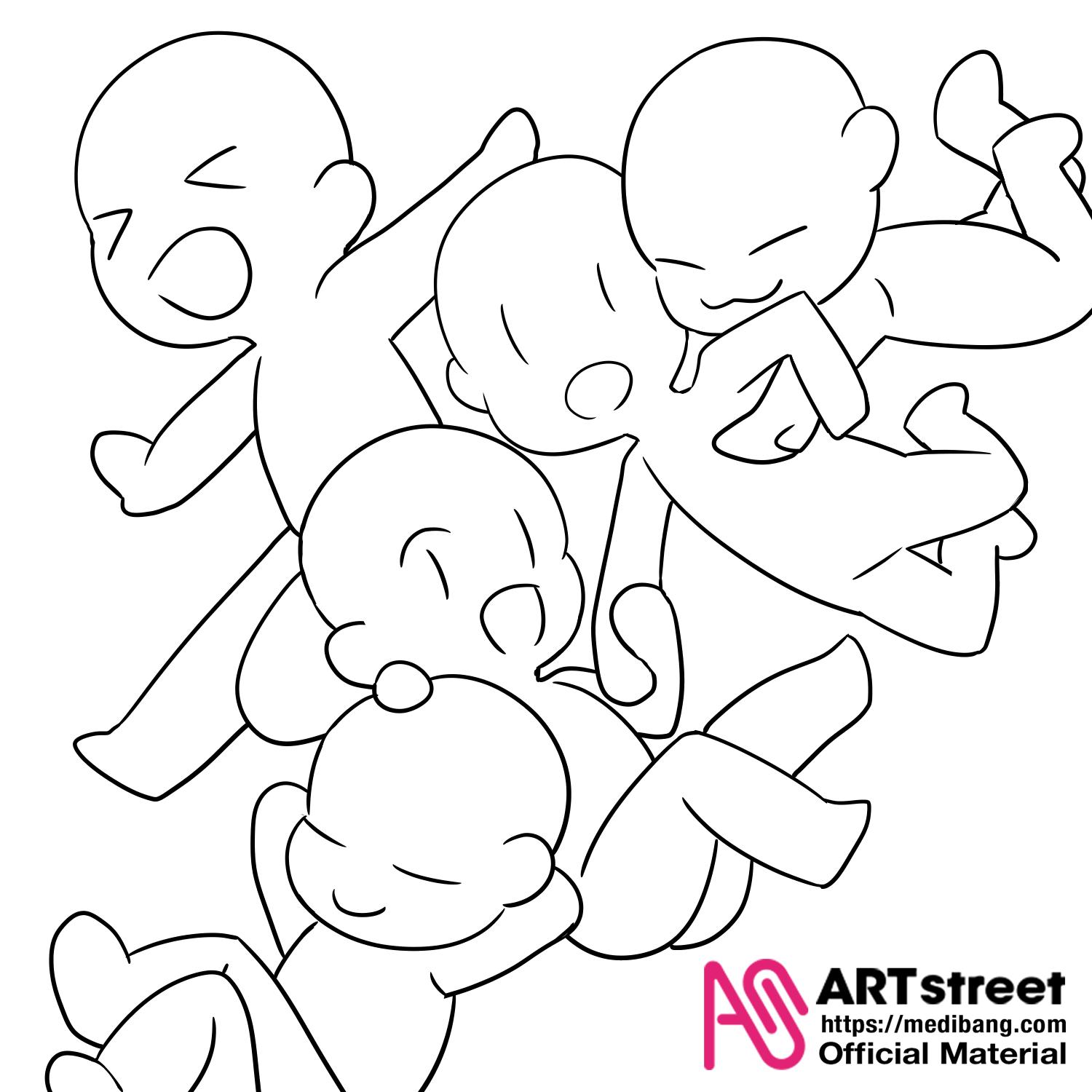 Art Street Official メディバン Art Street 新公式企画 投稿作品８０作品超え １００作品目前なので燃料を追加いたします 今回は４人 ５人用のベース素材ですッ 推しが４人組or５人組の方是非ご検討 ご利用ください