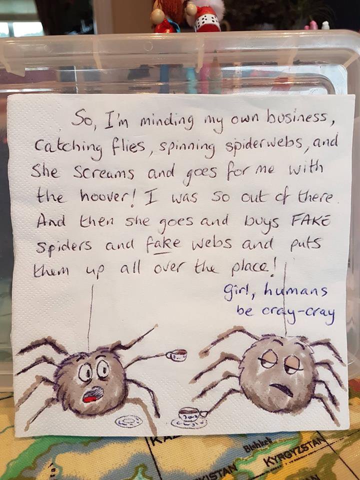 MarthasNapkins's tweet image. I finally convinced my wife, Martha, to let me start an account to share these. Every morning, she draws on our daughter Ailbhe's lunchbox napkin to give her a smile in school. I'll be using this account to share all the napkins from this year, and her other art. #marthasnapkins