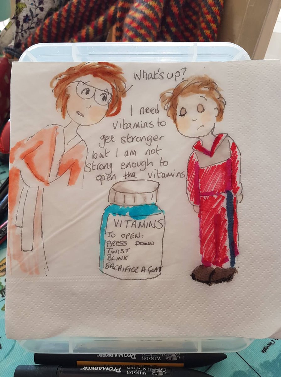 MarthasNapkins's tweet image. I finally convinced my wife, Martha, to let me start an account to share these. Every morning, she draws on our daughter Ailbhe's lunchbox napkin to give her a smile in school. I'll be using this account to share all the napkins from this year, and her other art. #marthasnapkins