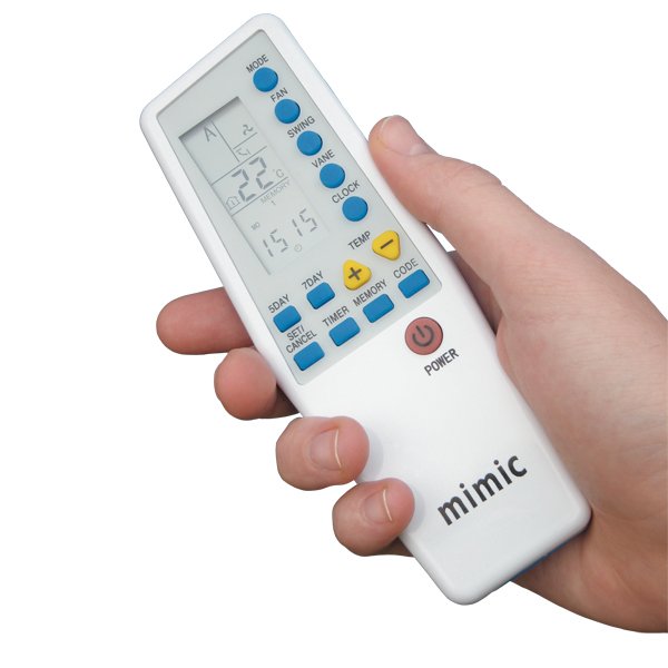 AdvancedUK's tweet photo. No gimmicks, it just mimics. The Mimic universal remote finds the right signal for your AC unit #clevertools #HVACR https://t.co/Wwm7PMcyHu