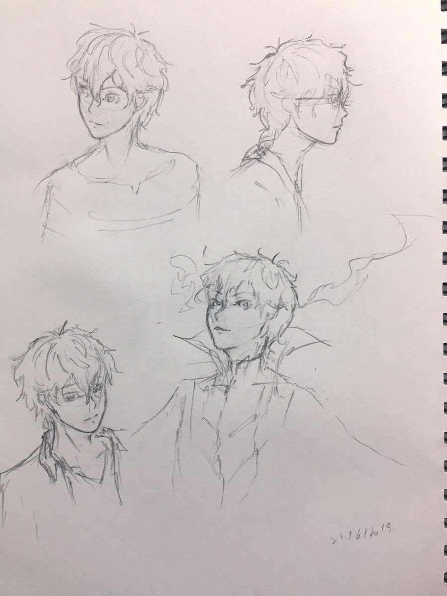 Some pencil sketches that I quite like #persona5 #joker 