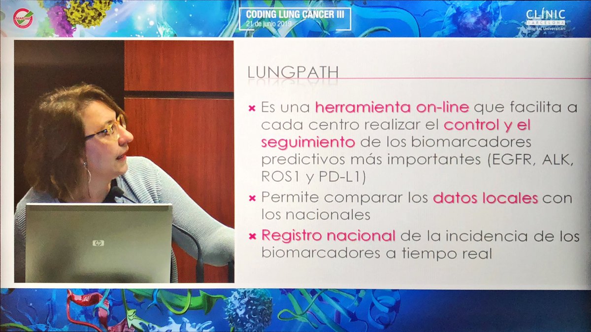 lara_pijuan's tweet image. #CodingLungCancer La Dra. Clara Salas, coordinadora del grupo de Trabajo de Pulmón de la SEAP nos cuenta los resultados del estudio nacional de #biomarcadores de #cancerdepulmon realizado gracias a la plataforma #Lungpath de la SEAP 💪🏻 #pulmpath
